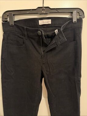 LOFT Black High-Rise Stretch Skinny Pants